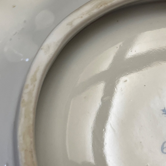 Vintage Kalk German Porcelain, Hand Painted, Ruffled Edge, Candy/Trinket Dish. - Picture 10 of 11